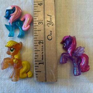 My Little Pony Lot of 3 Collectible Memorabilia Figurines Kid's Toys Gift
